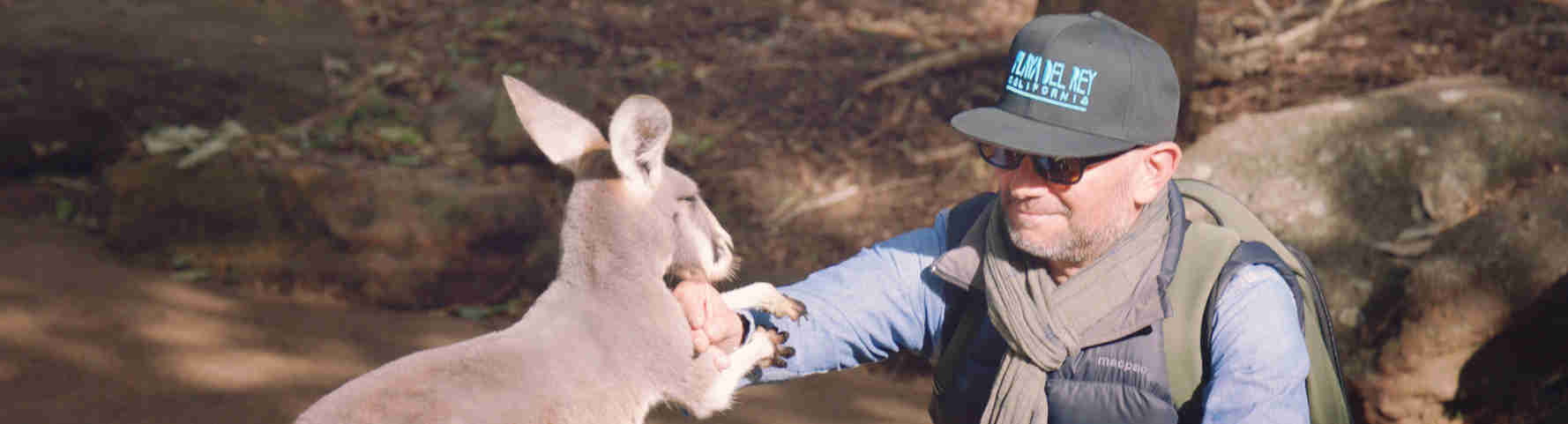 Complicité avec un Kangourou au Zoo Taronga