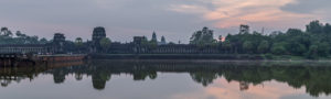 Lever du soleil sur le site d'Angkor Wat, Cambodge