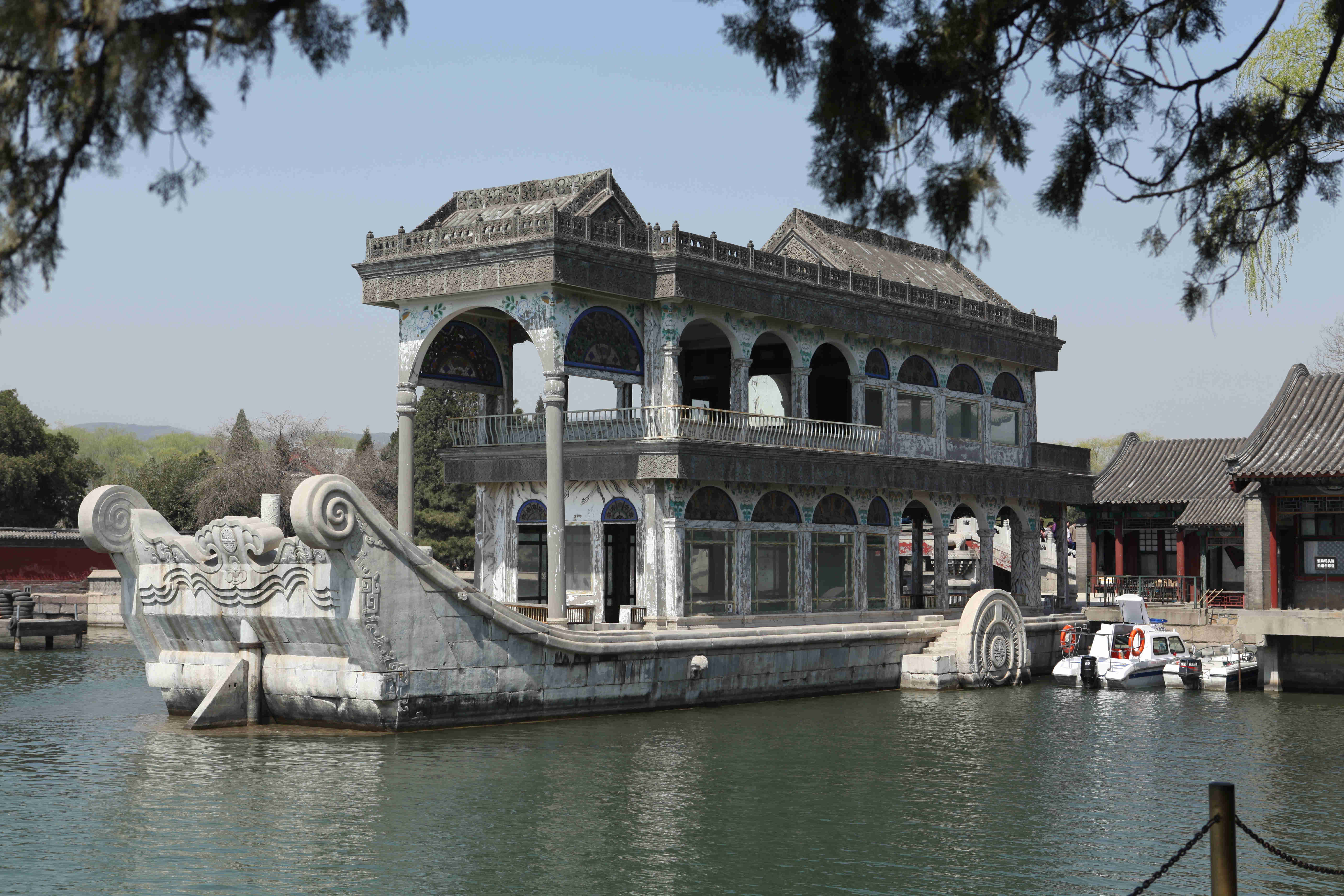 Bateau de marbre, palais d'été à Pékin