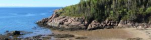 Paysage rocheux aux Escoumins au Québec