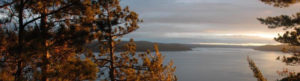 Coucher du soleil sur le fjord du saguenay