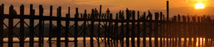 Pont U Bein, coucher du soleil, Myanmar