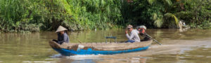 Balade en sampan, Nha Tho, Vinh Long, Delta du Mékong