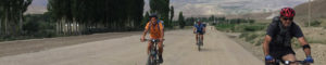 Vtt, vélo près du Lac Son Kol, Kara-ketche, mine de charbon, Kirghizistan
