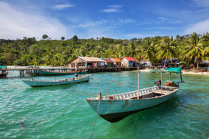 Bateaux de pêche, Kep, Cambodge