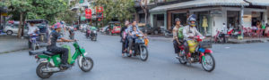 Jonction de rue, Phnom Penh, Cambodge