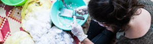 Fabrication de savon, à Eco Soap Bank, Siem Reap, Cambodge