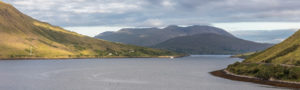 Fjord de Killary, vue sur la montagne de Mweelrea, en croisière, irlande