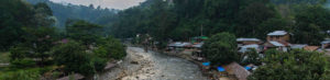 Village Bukit Lawang, Sumatra, Indonésie