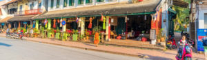 Ville principale de Luang Prabang, une rue, laos