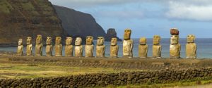 Ile de Rapa Nui, statues de Moai, Ton,gariki, Chili